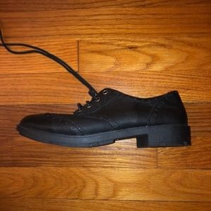 Black Tied Loafers